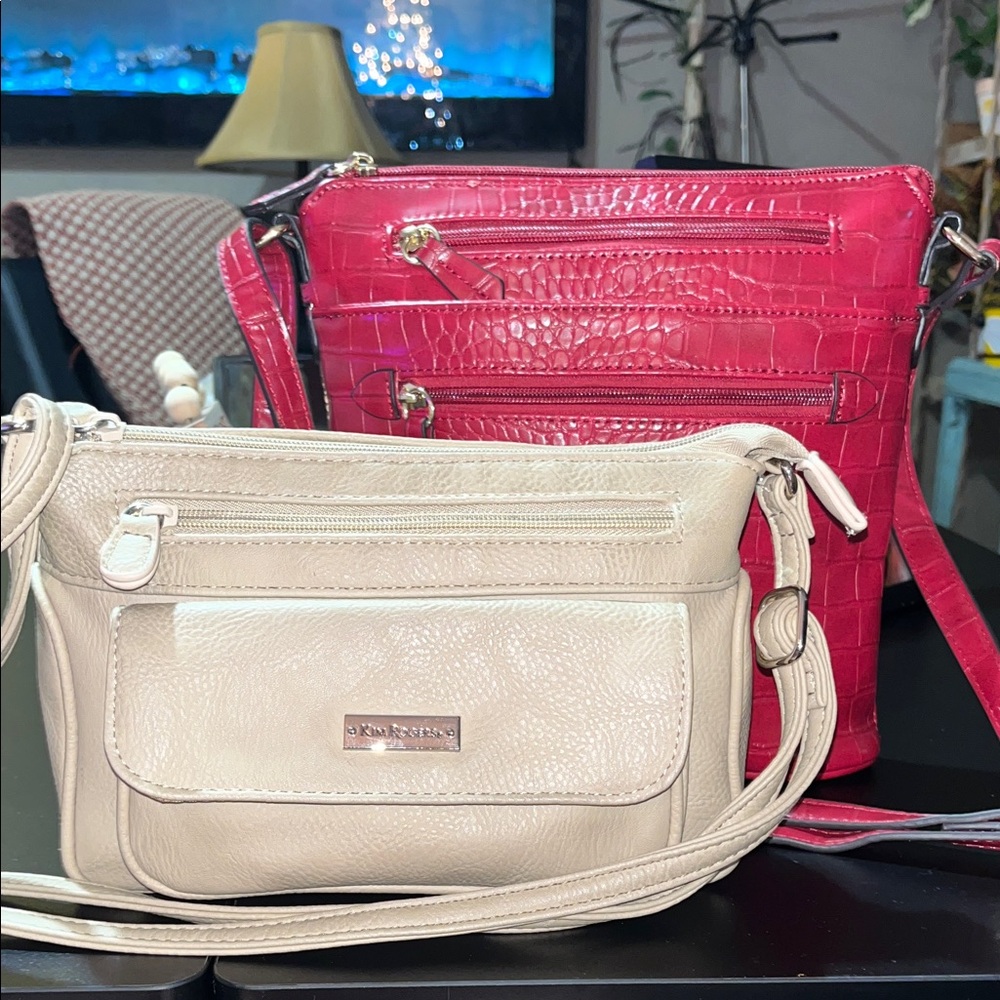 2 small and medium size bags, Kim Roger’s and Giani Bernini